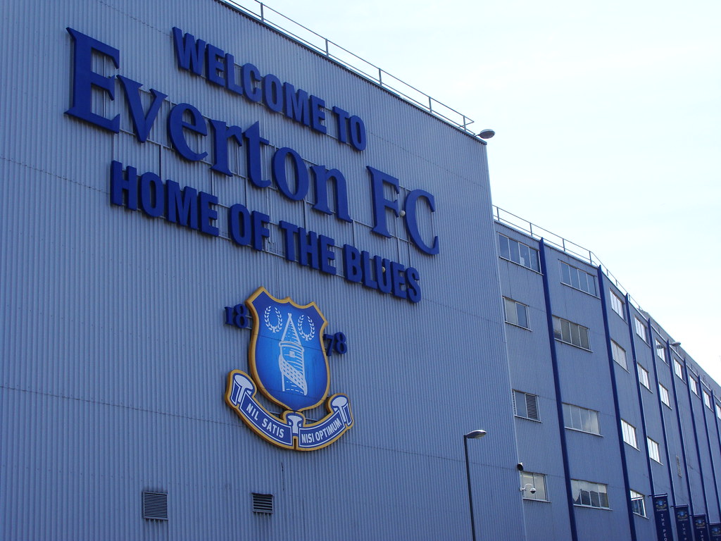 Outside Everton Football ground