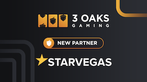 Screenshot di una slot machine 3 Oaks Gaming, fornitore presente su Starvegas