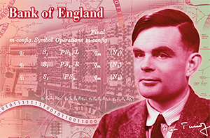 Alan Turing to feature on UK £50 note