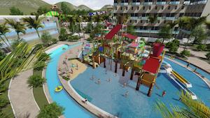 The water park at the new resort