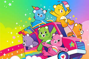 Sally Dark Rides Care Bears