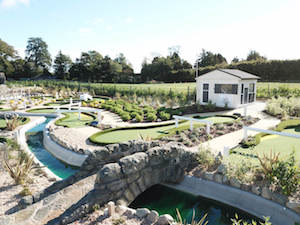 The mini golf recreates famous parts of the nearby St Andrews golf course