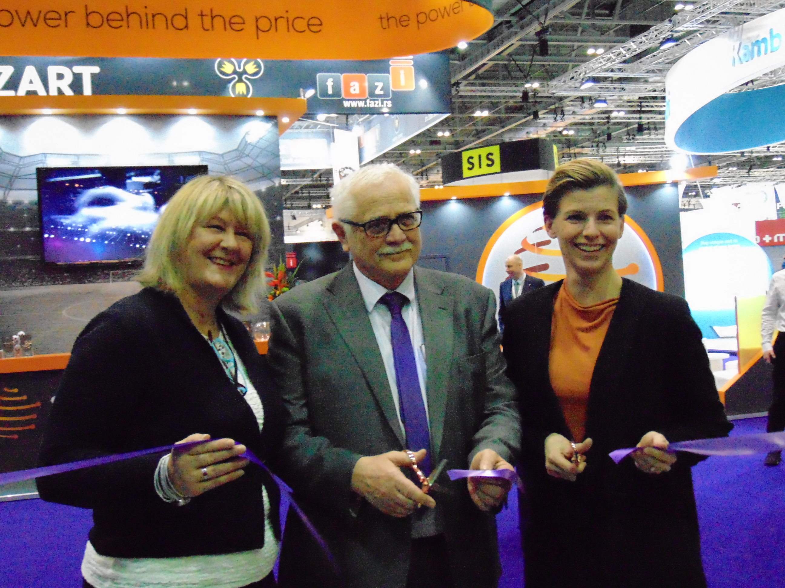 Left to right, Kate Chambers of Clarion, David Snook of InterGame, and Åsa Bredin of NetEnt