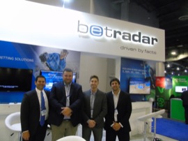 The Sportradar team at G2E