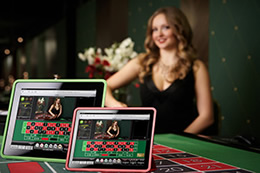 Evolution iPad live roulette