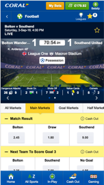 Coral launches new sportsbook