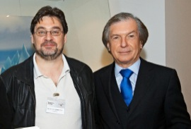 Friedrich Stickler (right) together with the British gambling addiction expert Dr Mark Griffiths