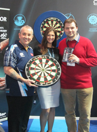 Phil 'The Power' Taylor at ICE with guests