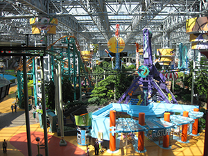 Nickelodeon Universe -- the largest indoor theme park in North