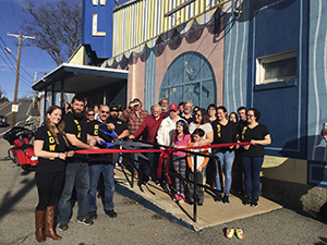 Ribbon cutting at the opening ceremony