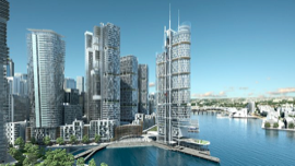 Barangaroo proposal showing Packer development