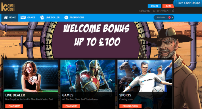 EveryMatrix launches K8 casino in UK