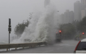 Typhoon chaos in Macau