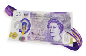 UK unveils new polymer £20 note