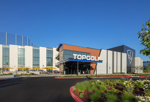 The new TopGolf site in Renton, Washington