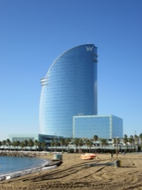 The W Hotel in Barcelona