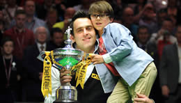 World snooker champion Ronnie O'Sullivan