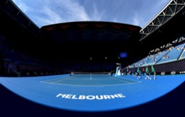 The Australian Open in Melbourne, January 2016