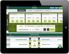 Paddy Power sports book iPad