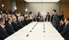 Japan's Prime Minister Yoshihiko Noda