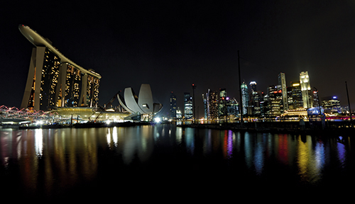 The spectacular Marina Bay in Singapore