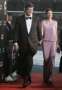 James Packer and his wife Erica