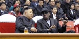 Dennis Rodman with Kim Jong-un