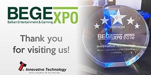 Innovative Technology wins BEGE award
