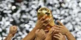 The football World Cup trophy