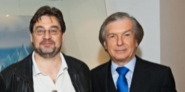 Friedrich Stickler (right) together with the British gambling addiction expert Dr Mark Griffiths
