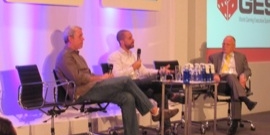 Bonza Gaming CEO Rick Bucklow addresses the World GES
