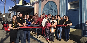 Ribbon cutting at the opening ceremony