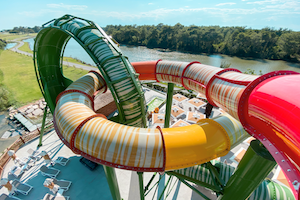 The first Rift waterslide has opened at Titanic Deluxe Golf Belek