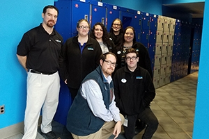 The Locker Network installs in Adventure Aquarium