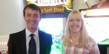 Sega's Darrell Webb and Liz Padgett