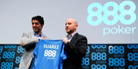 Luis Suárez and 888poker in happier times