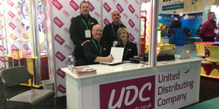 The UDC booth staffed by Mark Horwood, Nicci Rudd, Paul Moriarty and Albert Rodrigues