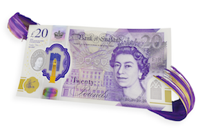 UK unveils new polymer £20 note
