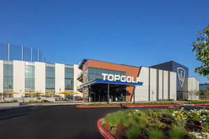 The new TopGolf site in Renton, Washington