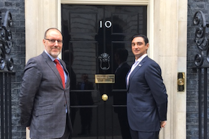 BACTA president, Gabi Stergides (right), and chief executive, John White.