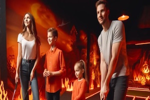 Firefighting minigolf