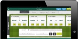 Paddy Power sports book iPad