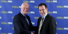 PDC chairman Barry Hearn with William Hill Online CMO Kristof Fahy