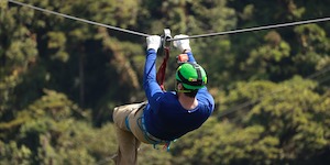 A typical zip-line