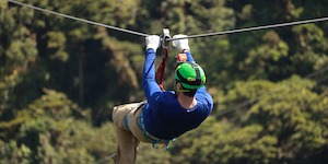 A typical zip-line